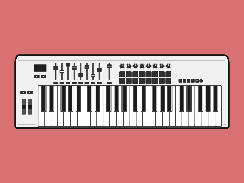 Midi Keyboard By Sudeep Sharma On Dribbble