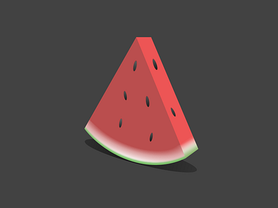 Watermelon Icon 3d design fruit icon illustration sketch vector watermelon