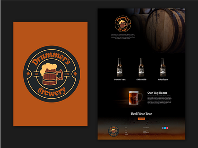 Drummer's Brewery Logo and Web Design