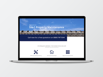 S&C Property Maintenance Website divi theme divi website one pager onepage trade website web design website website design wordpress