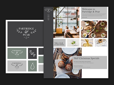 Partridge & Pear Logo and Web Design