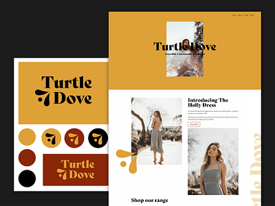 Turtle Dove Logo and Web Design