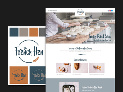 French Hen Logo and Web Design