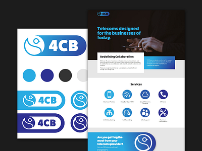 4CB Logo and Web Design brand brand identity branding branding concept design logo design logo design branding logo mark logodesign web design web developement web development website design