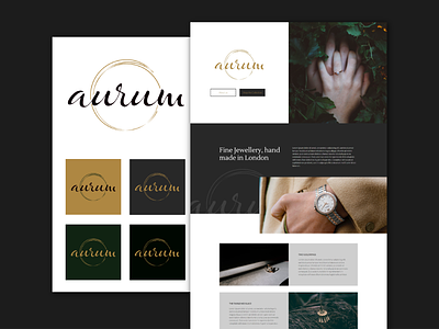 Aurum Logo and Web Design