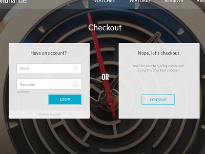 Checkout process beginning cart checkout ecommerce secondhander shopping ui watch watches