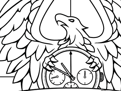 Hawk bird hawk illustration watch