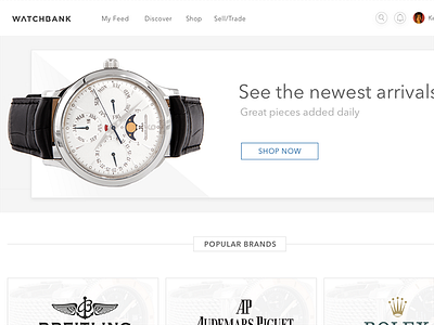 Shop home concept ecom ecommerce luxury shop watch watches web