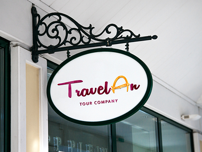 "TravelAn" Logo Design for Tour Company adobe illustrator adobe photoshop color graphicdesgn logo logodesign tourism