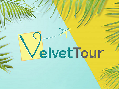 VelvetTpour Tourism Logo Concept adobe illustrator adobe photoshop art colors graphic design logo 2d tourism