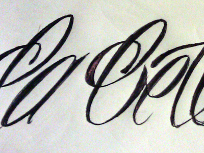 strokes draft lettering script