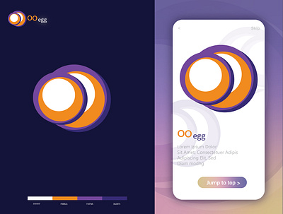 OO egg LOGO by Y.A.Polash @ypolash2 branding design egg grafish illustration logo typography ui vector y.a.polash