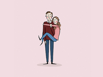 Love couple digital illustration illustration love portrait romance
