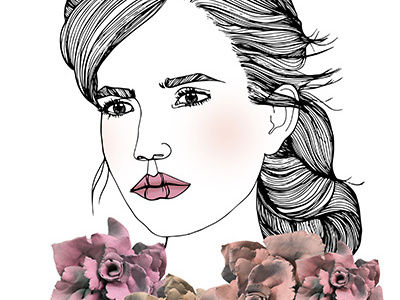 Flora digital fashion floral illustration