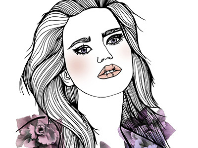 Fauna digital fashion floral illustration