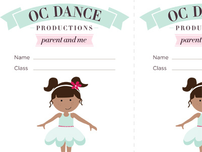 Ballet Parent And Me-Half page Flier ballet clean dance flier illustration pink sweet vectors