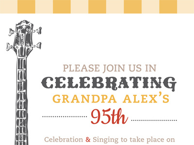 Grandpa Alex's Birthday Invitation invitations