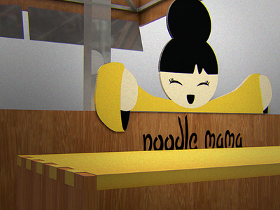 Noodle Mama 3d interior mama noodle restaurant