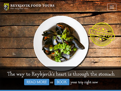 Reykjavik Food Tour bootstrap food iceland responsive reykjavik tour webdesign