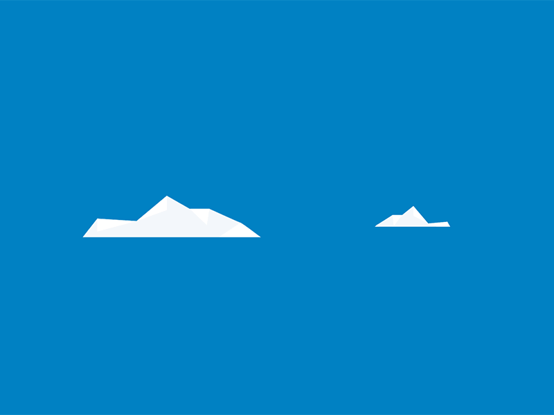 Iceland animation flat gif iceberg iceland lines mountain simple sky transition