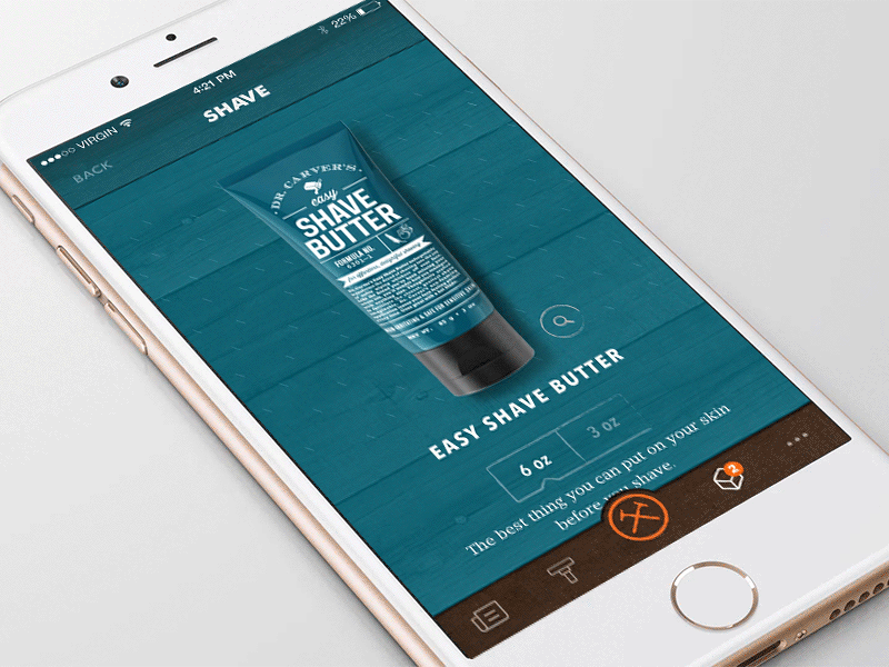 Dollar Shave Club - Select Product animation app beard dollar shave club ecommerce mobile product razor select shave ui ux