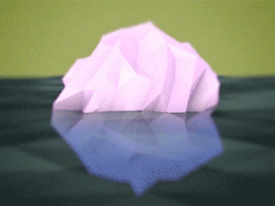 Pink Ice 3d animation c4d cinema4d ice motion test surreal water