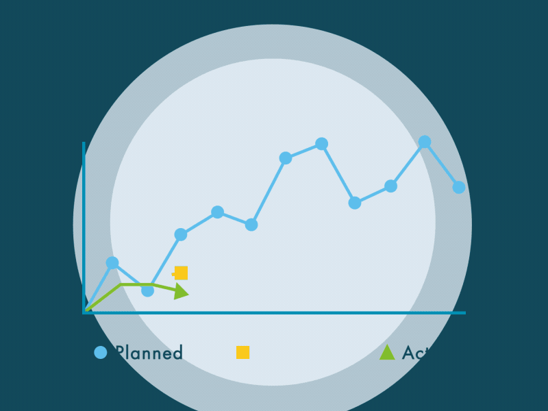 Line Chart animation chart flat gif lines stats tempo