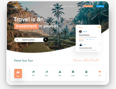 Travel branding design flat illustration logo design minimal travel ui ui ux ux web website