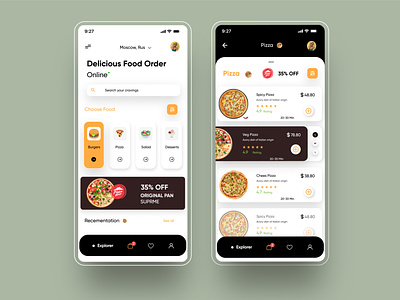 Food delivery Ui