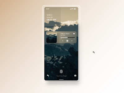 Lock Screen With Music Player ux