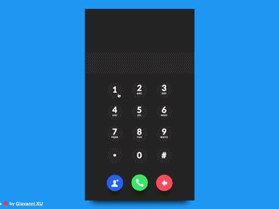 Animated Dial Pad in CSS