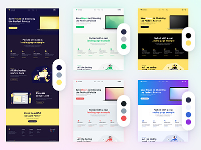 Multi-colored Landing page 🌈