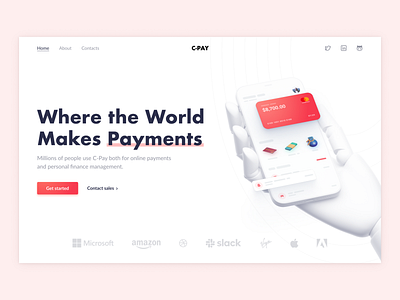 Clean Finance SaaS Landing Page