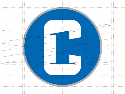 C1 Marketing Group Logo branding grid logo