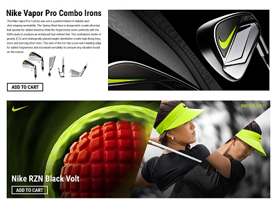 Nike Brand Page concept ecommerce web design