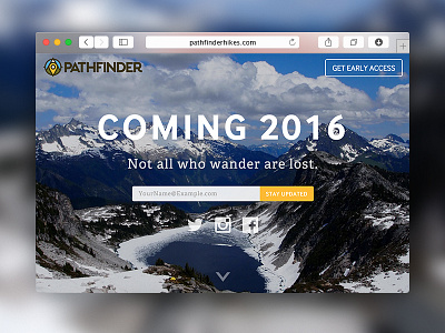 Pathfinder Sign-up design product sign up web web app