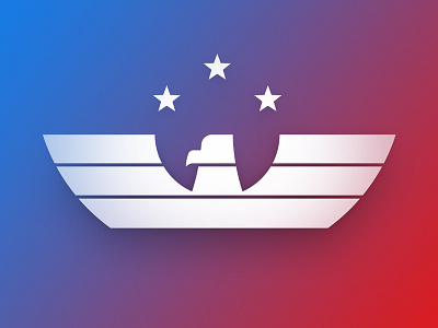 America eagle gradient logo