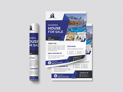 Business Real Estate Flyer advertise bifold brochure business flyer corporate flyer flyer design flyers home modern postcard properties property real estate real estate flyer trifold