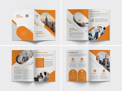 Company Profile Design bifold booklet design branding brochure design business profile catalog company profile flyers illustration infographic magazine proposal design trifold whitepaper