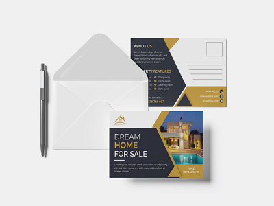 House For Sale | Postcard Design advertise card design design flyers house postcard design property postcard real estate real estate postcard