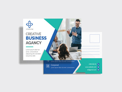 Agency Postcard Design advertise agency brochure business corporate design flyer design flyers logo modern postcard postcard design