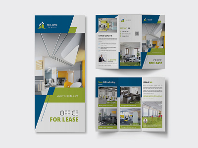 Trifold Brochure advertise brochure design flyer design flyers home illustration modern property real estate trifold ui