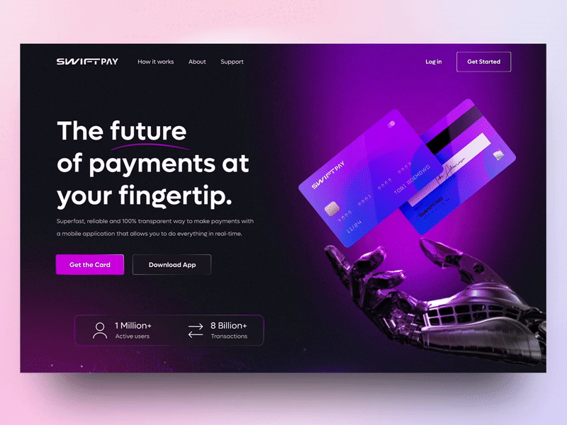 Payment animation design fintech fintech app floating future lagos nigeria payment payment app purple ui uiux