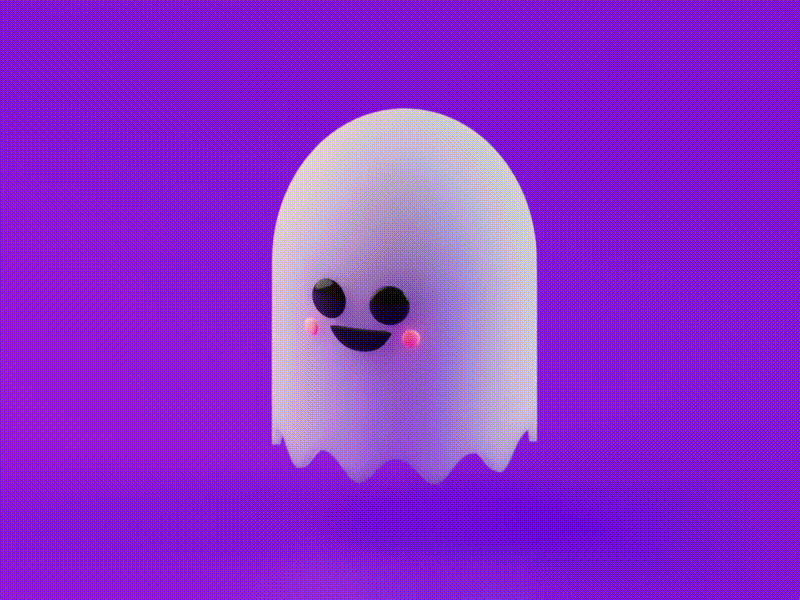 Lil Ghost 3d 3d art animated character characterdesign cute ghost motion purple