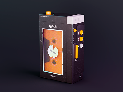 What if Logitech made cassette player? 3d 3d art 80s blender cassette retro