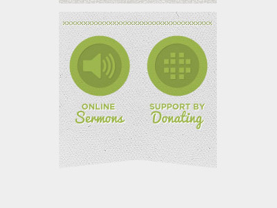 Call To Action / Next Steps on page. button donate speaker texture