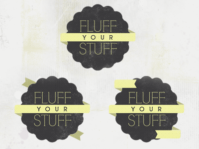 Fluff Your Stuff - Logo Redesign brand interior design logo mark ribbon seal