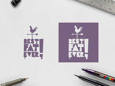 Best Fat Ever branding design illustration logo typography vector