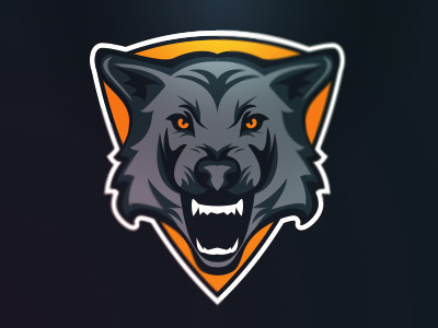 Wolf Sports Logo animal athletic design logo skillshare sports wolf