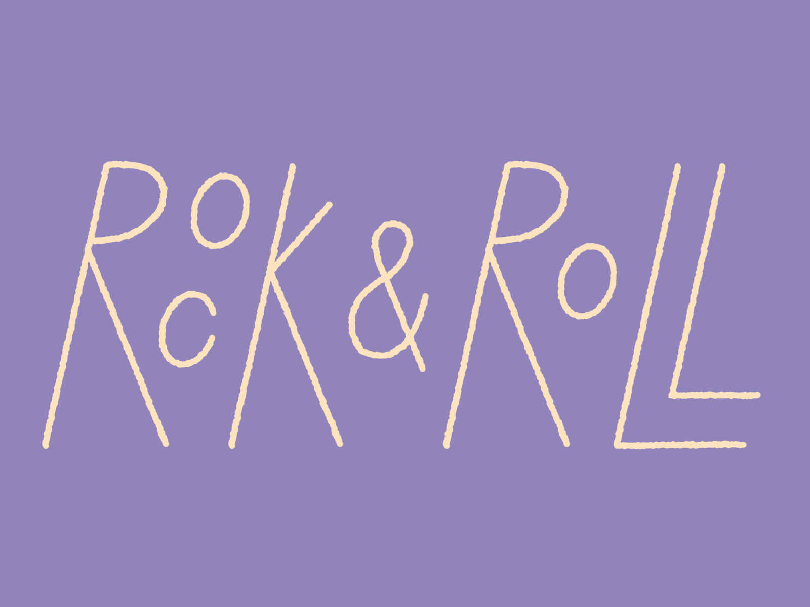 Rock & Roll animation design drawing gif illustration procreate procreate app typography